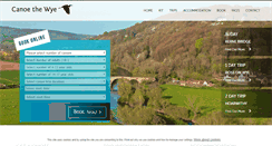 Desktop Screenshot of canoethewye.co.uk