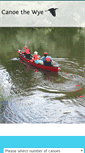 Mobile Screenshot of canoethewye.co.uk