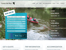 Tablet Screenshot of canoethewye.co.uk
